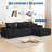 110" Oversized L-Shaped Sectional Sofa with Right Chaise, Cloud Couch with Corduroy & Memory Foam, Includes Throw Pillows-2043325901