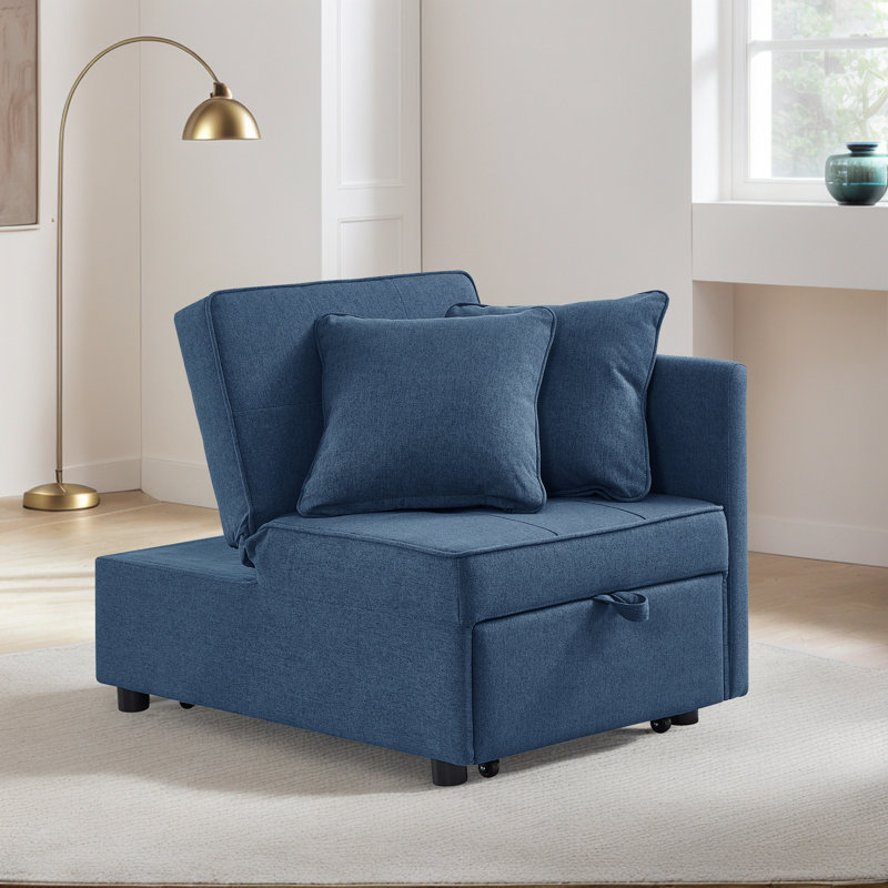 Fauteuil convertible 4 en 1, Bleu