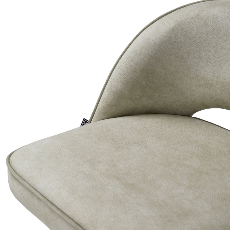 Cliff Upholstered Stool with Metal Frame, Bar Stool (30.91" Seat Height)