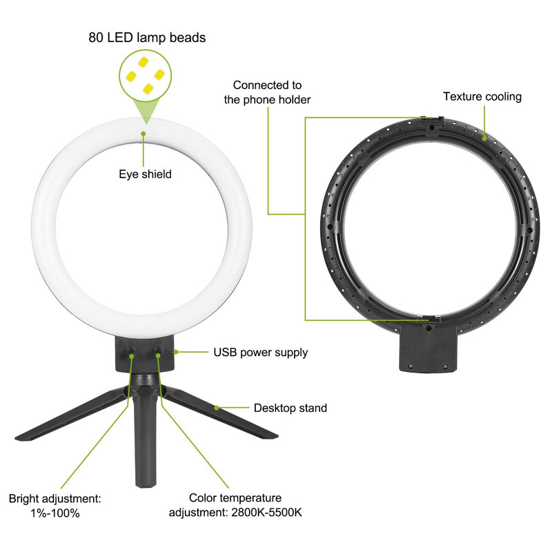 Dimmable LED Ring Light
