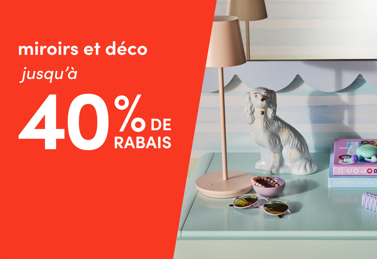 miroirs et déco en solde
