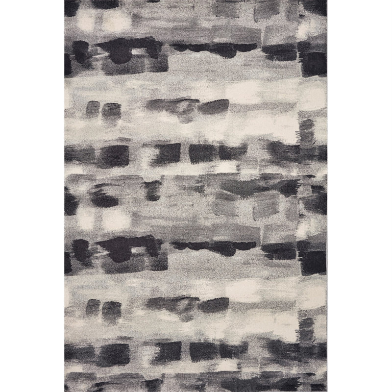 Tapis beige / gris Leonstar Abstarct, Rectangle 5 pi 3 po x 7 pi 7 po