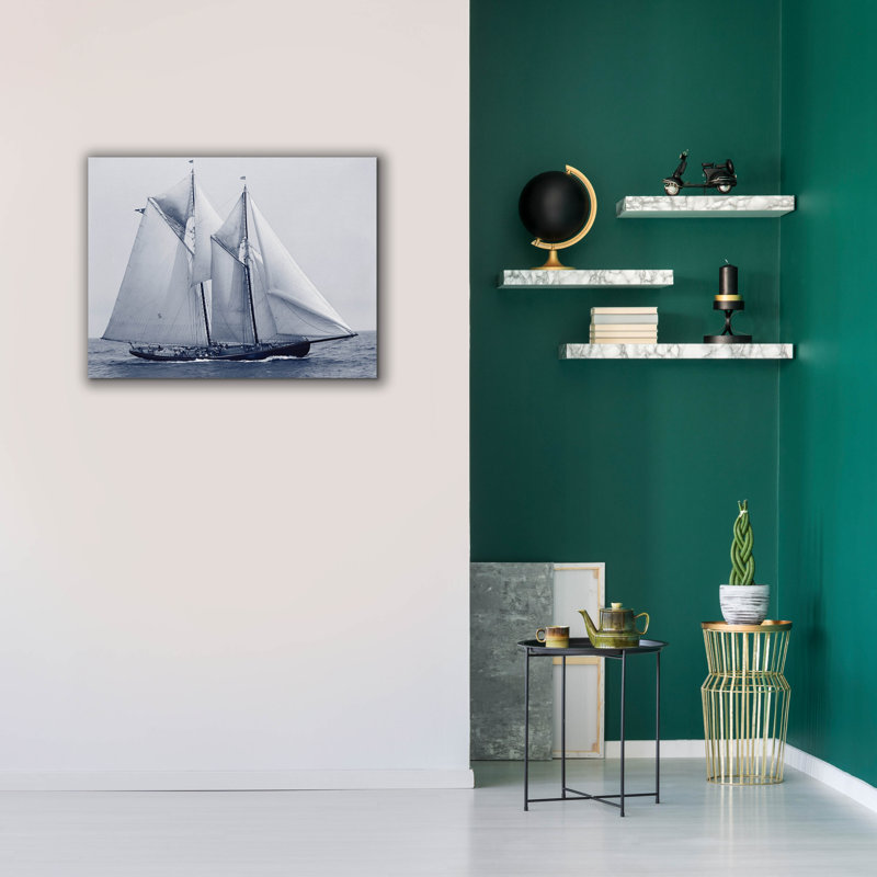 "Indigo Yacht 4" par Stellar Design Studio, H 26 po x l 34 po x P 1,5 po
