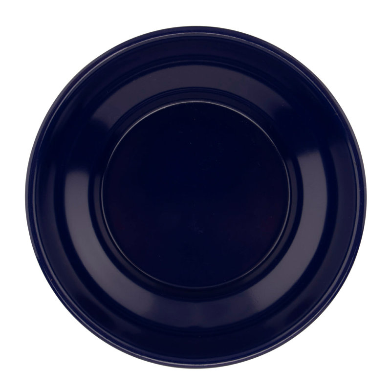 Plat à ramequin en mélamine robuste salsa / Queso, 5 onces, ivoire (lot de 12), Bleu de cobalt
