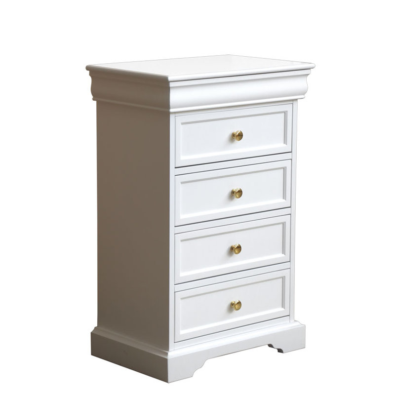 Deymi 52cm W 5 - Drawer Chest of Drawers, White