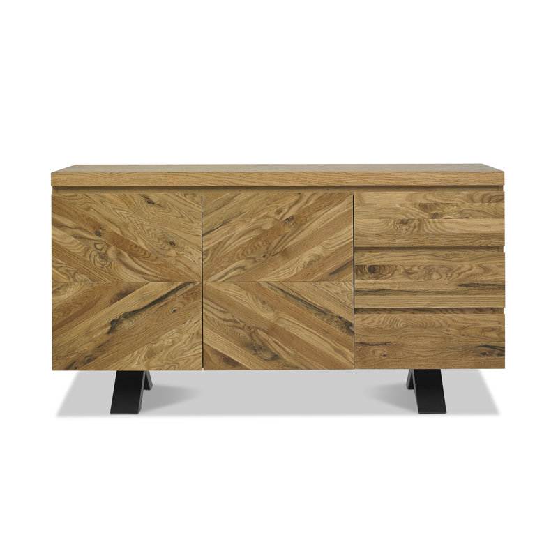 Hiram 158cm Sideboard, Rustic Oak