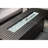57In Outdoor Fire Pit Table Gas Propane, Aluminum 50000Btu Fireplace Dining With Lid & Glass, Rectangular, , For Backyard Garden Deck Patio - Propane Pits Table, Aluminum, Dinning And