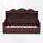 Twin Size Wood Daybed With Built-In Shelving Headboard & Under-Bed Storage Drawers-1019510991
