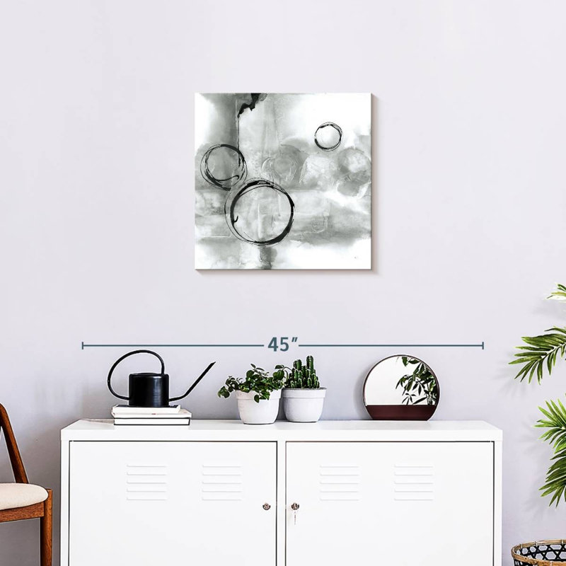 Full Circle I Gray, 20" H x 20" W
