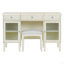 Bureau de coiffeuse 2 en 1 avec miroir rabattable, coiffeuse avec tiroir et armoire, bureau d'ordinateur multifonctionnel pour bureau, vestiaire, chambre à coucher, salon, chêne blanc