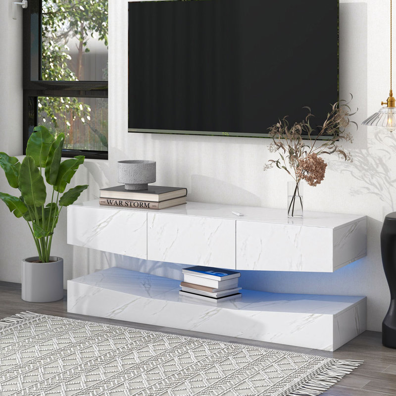 Baqir TV Stand for TVs up to 55", White