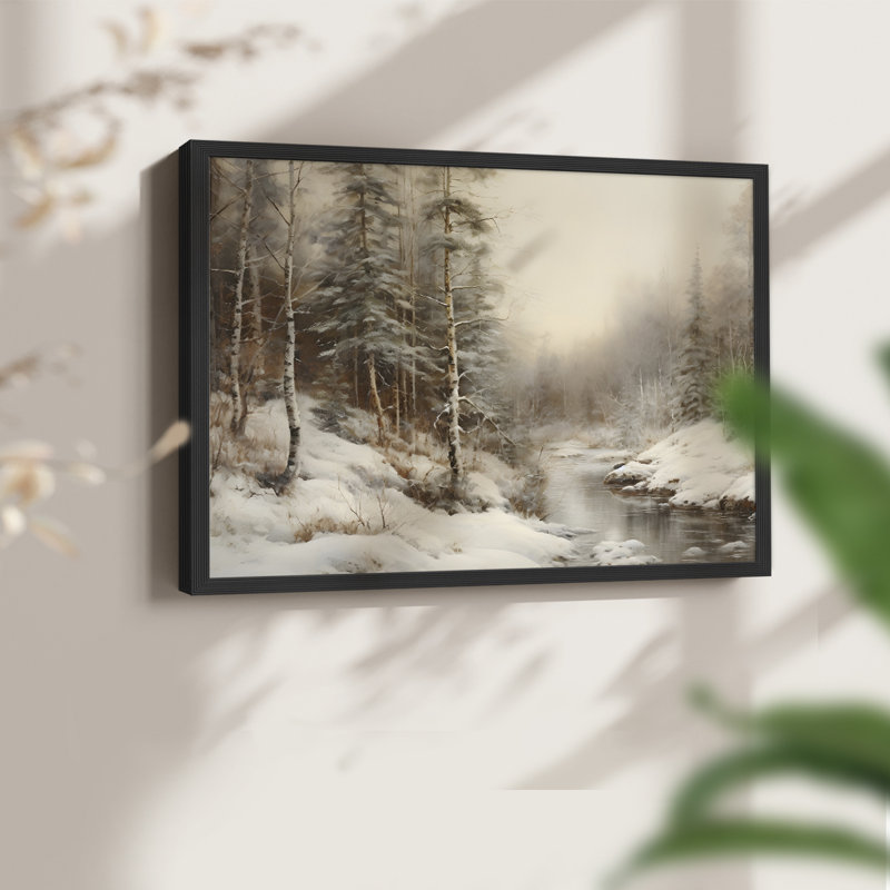 Paysages rétro-DCCDXL-Reproduction encadrée - réversible, Noir, H 16 po x l 20 po