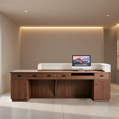 Bureau de réception moderne pour le bureau ou le hall d'entrée - Bureau de réception contemporain, style minimaliste