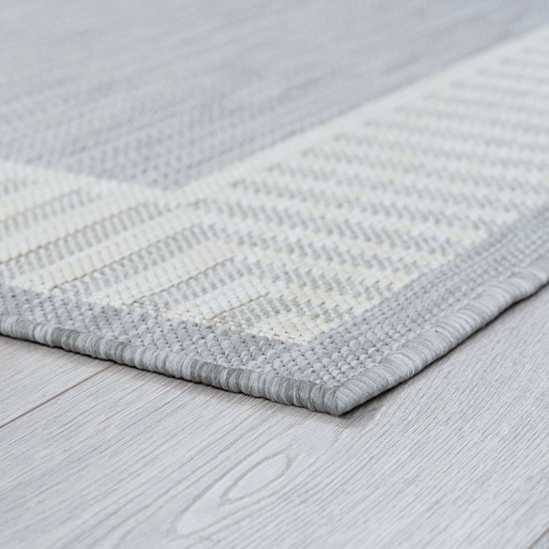 Tapis gris à imprimé animal Benu, Rectangle 4 pi x 5 pi 3 po
