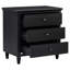 Table de chevet peinte de 28 po avec 3 tiroirs et rails coulissants lisses, armoire de chevet simple avec poignée en métal-338215747