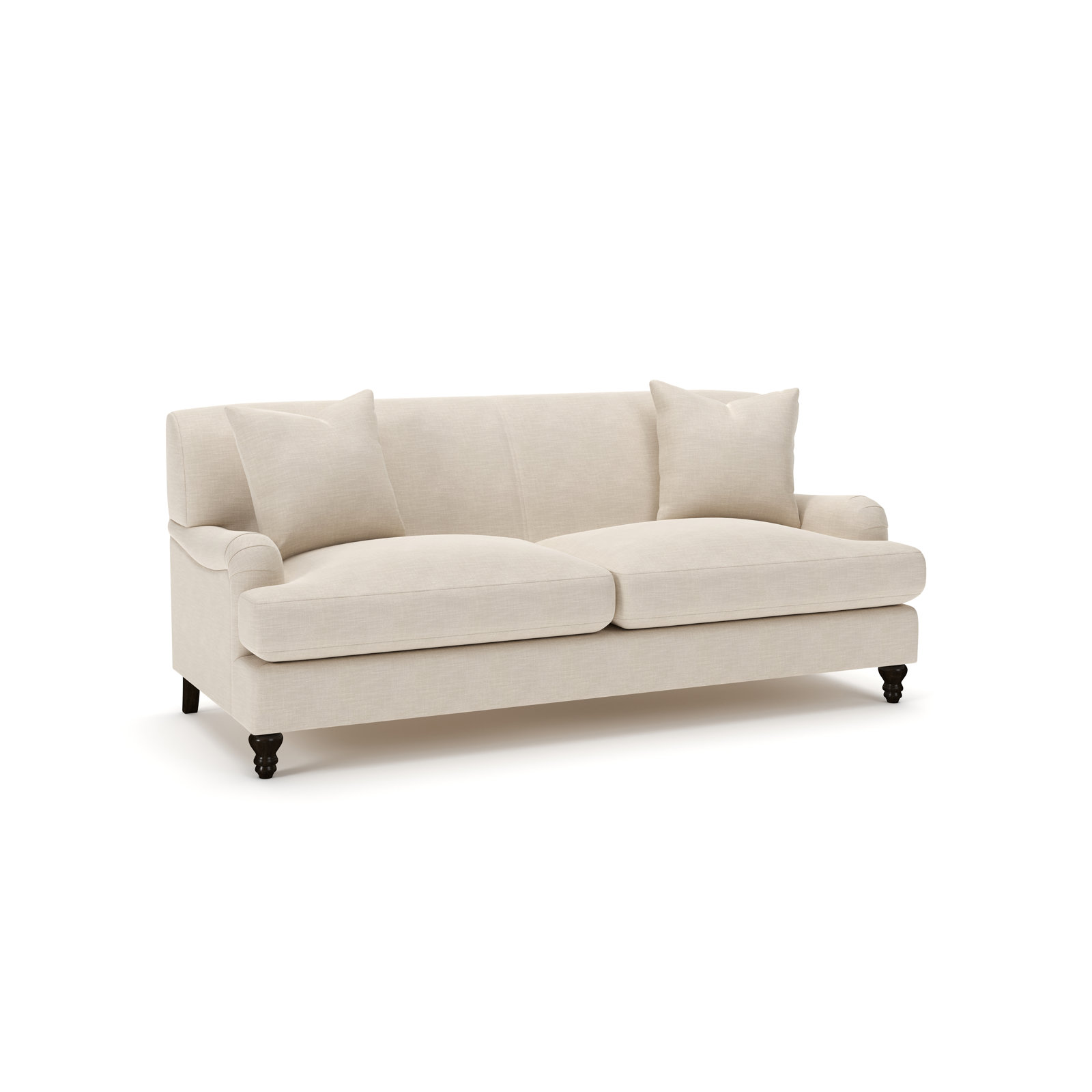 Walters Tight Back Sofa, Conversation Ivory Basketweave
