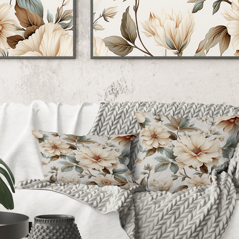 Floral Throw Pillow