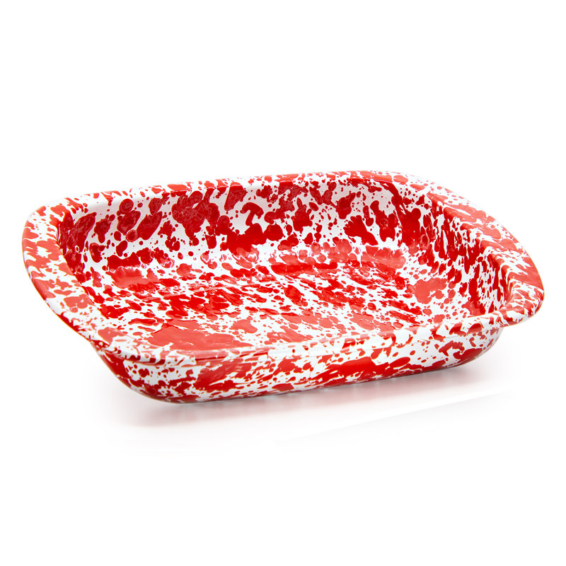 Swirl Baking Pan, Red Swirl
