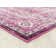 Tapis rose à motif géométrique Dietz
