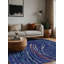 Tapis bleu lavable à la machine-408429290