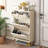 24 Pair Shoe Storage Cabinet with 3 Flip-out Drawers-1865293814