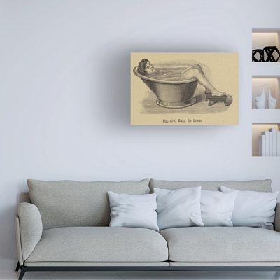 «German School Woman Bathing», art sur toile