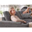 3 Seater Linen Blend Sofa Bed-822452266