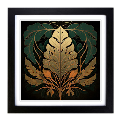 Leaf Art Deco - Framed Print