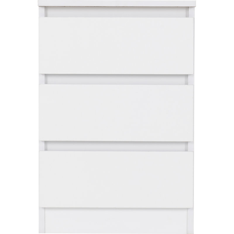 Braunstein 6 Drawer Bedside Table, White