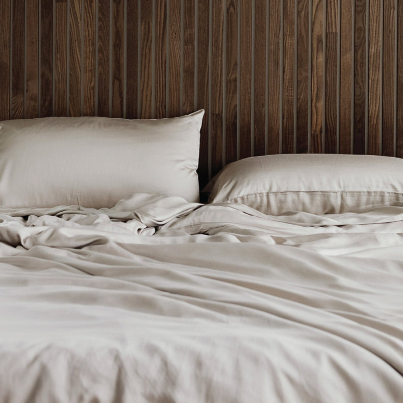 Rayon From Bamboo Duvet Cover, Queen Duvet Cover, Driftwood