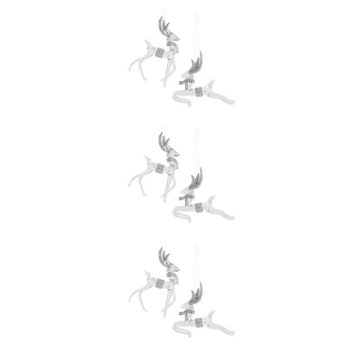 Ensemble d'ornement cerf (ensemble de 6)