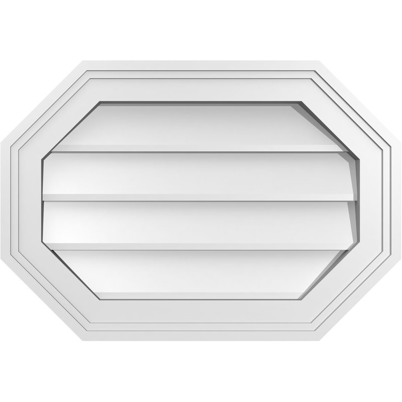 Évent horizontal gondole allongé en surface octogonal Signature, H 14 po x l 20 po x P 1,5 po