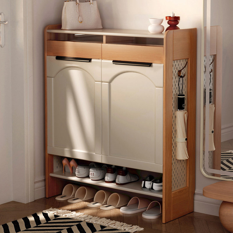 Armoire à chaussures de style nordique, H 47,24 po x l 39,37 po x P 13,78 po