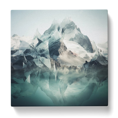 Glacier Double Exposure - Wrapped Canvas