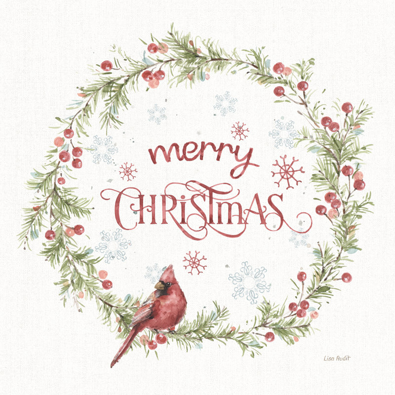 A Christmas Weekend VI Merry Christmas - Wrapped Canvas Print, 122cm H x 122cm W