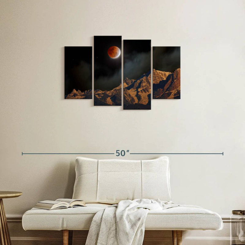 Oberle Himalayan Lunar Eclipse, 22" H x 36" W