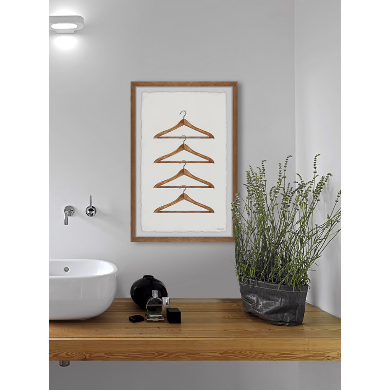 " Clothes Hanger " Painting Print, 36" H x 24" W x 1.5" D