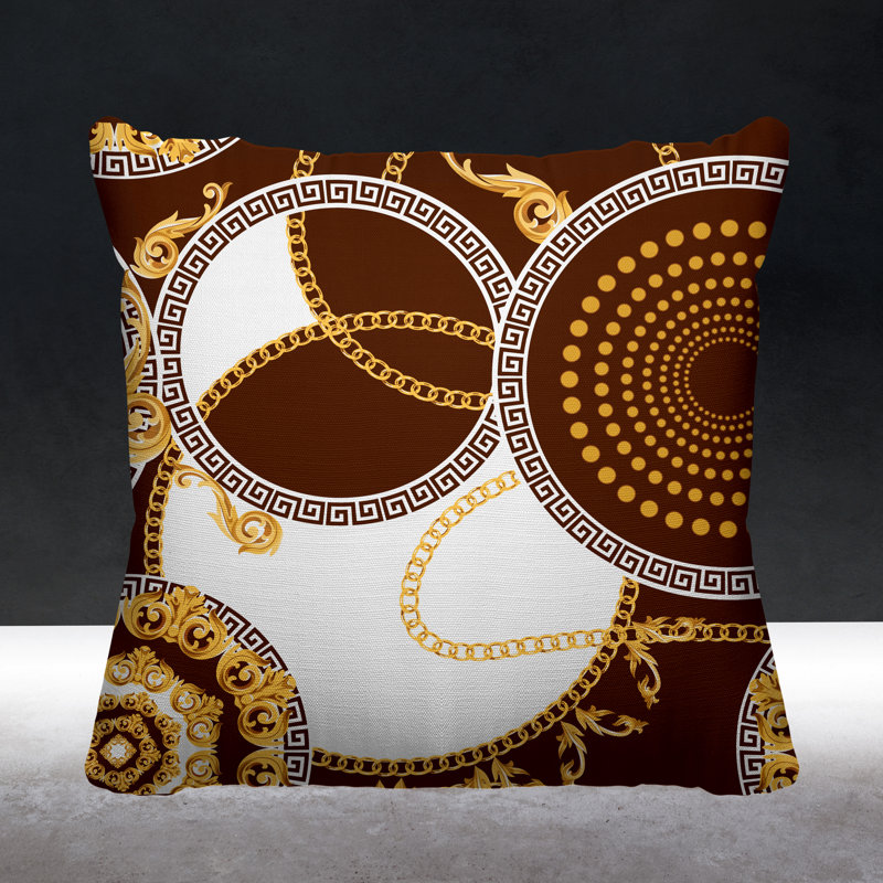 Housse et insert de coussin extérieur Tobin, L 15 po x H 15 po, Brun