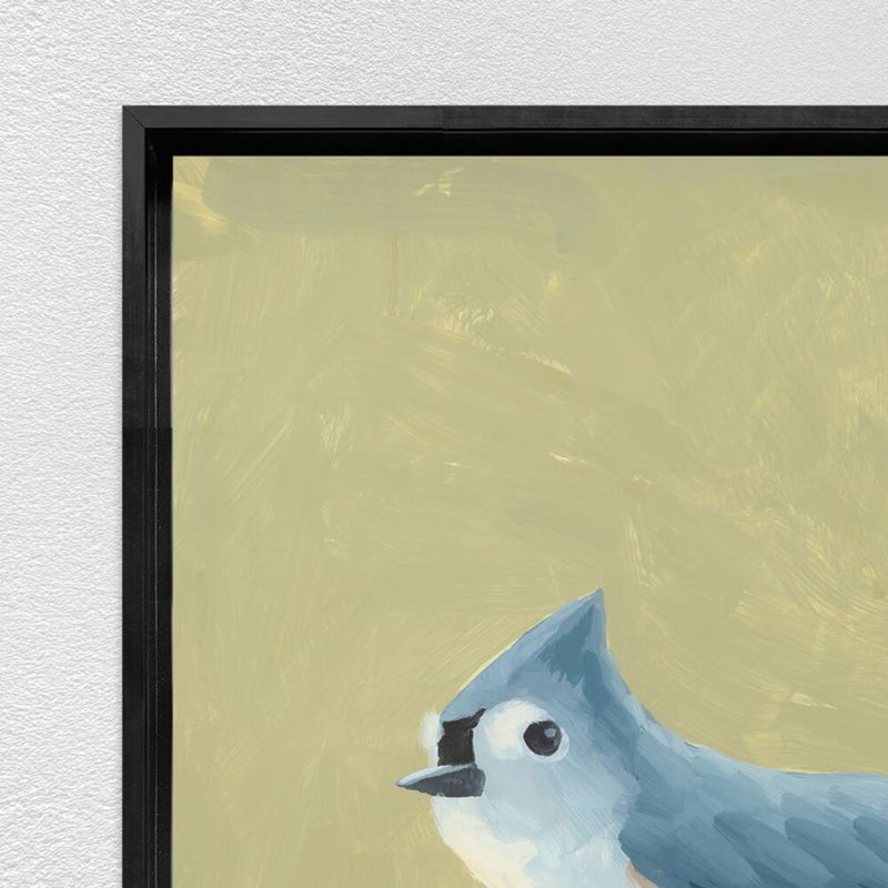 Petit oiseau bleu I, H 31,5 po x l 25,5 po