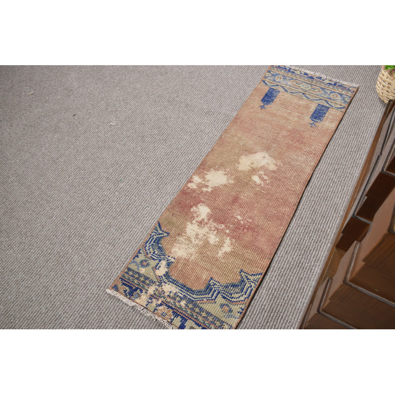 Vintage Small Red Turkish Prayer Rug - Unique Anatolian Home Decor Gift Ideas 10807