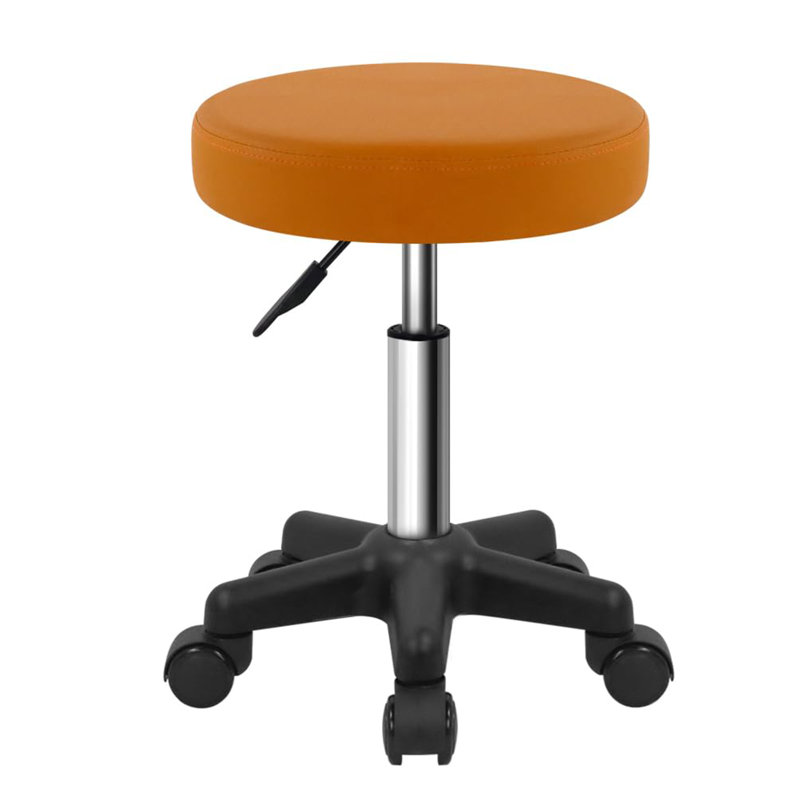 Tabouret rond à roulettes, Brun pâle