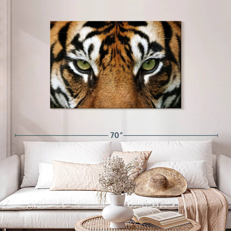 Regard d'un tigre, H 30 po x l 45 po