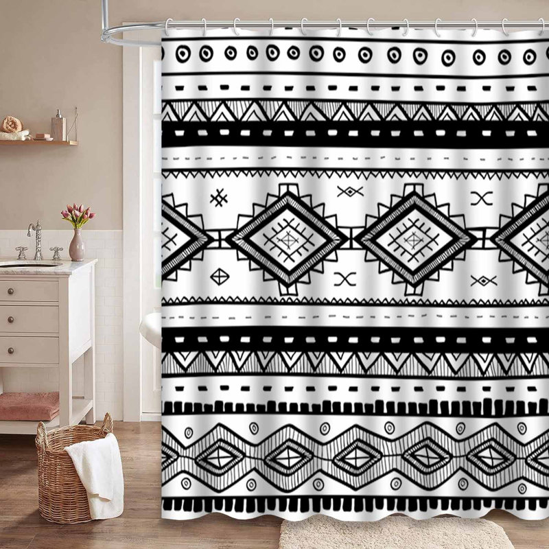 Rideau de douche Tribal, L 72 po x l 78 po