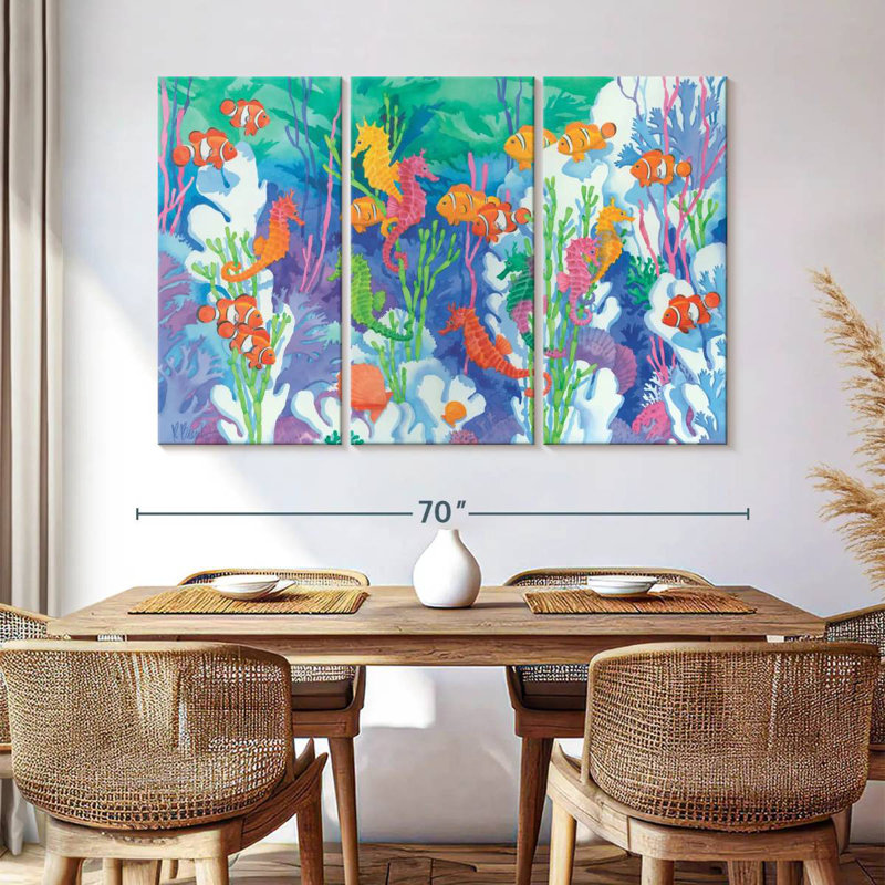 Brampt Seahorse Lagoon, 42" H x 65" W