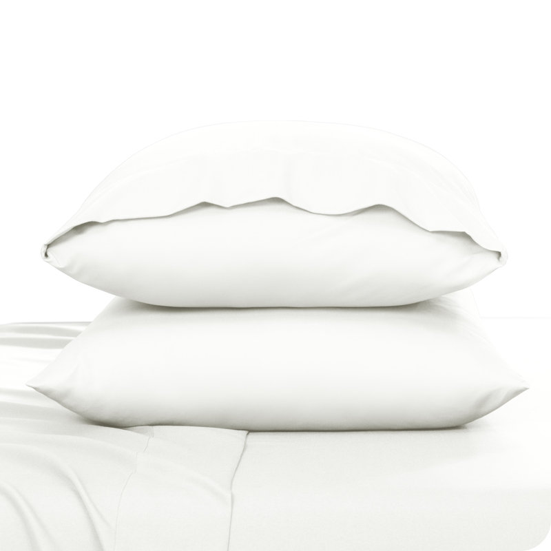 Fermeture d'enveloppe en microfibre, Crème, Taies d'oreiller pour grand lit