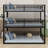 Metal Triple Bunk Bed With Guardrails-2075004193-2075004198