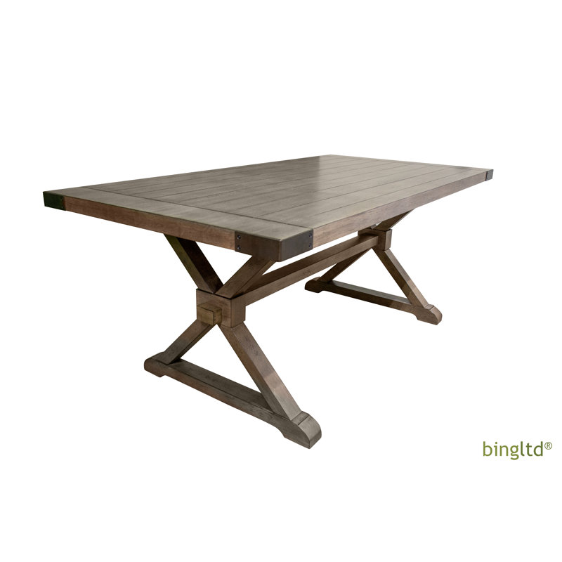 Solid Wood Top Dining Table