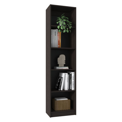 Bibliothèque étroite à 5 tablettes Home