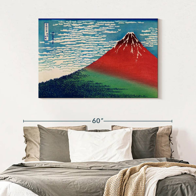 Fuji par temps clair, H 32 po x l 48 po
