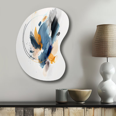 Abstract Shapes Modern Artwork II - Abstract Boom Shape Irregular Metal Wall Decor
